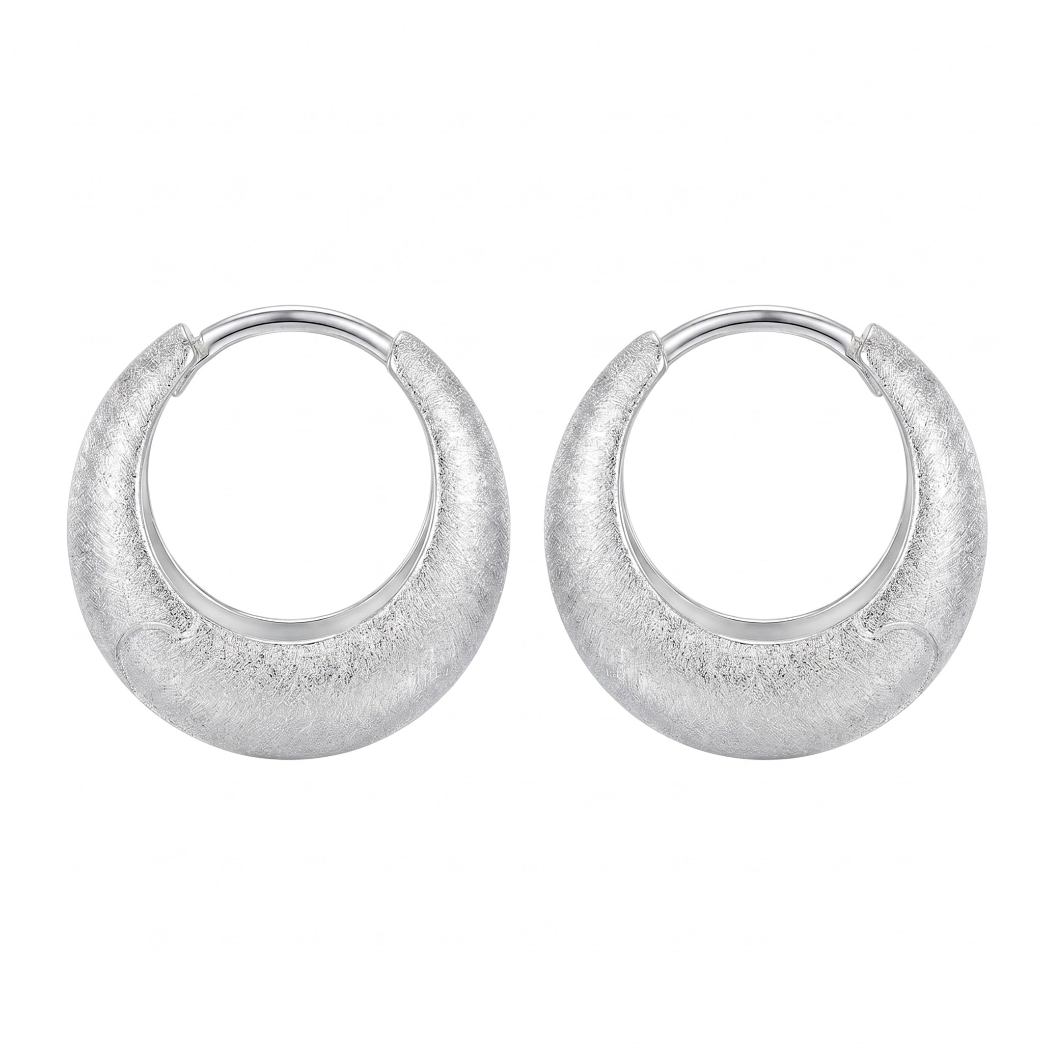 Textured  Hoop Earring