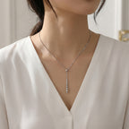 Elegant Adjustable Bead Lariat Necklace