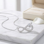 Sterling Silver Infinity Moissanite Necklace