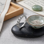 Sterling Silver Adjustable Auspicious Cloud Ring