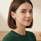Delicate  Twist Knot Hoop Earring