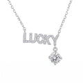 Sterling Silver Lucky Moissanite Necklace