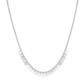 Delicate Adjustable Chain Necklace with Circular Pendants