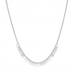 Delicate Adjustable Chain Necklace with Circular Pendants