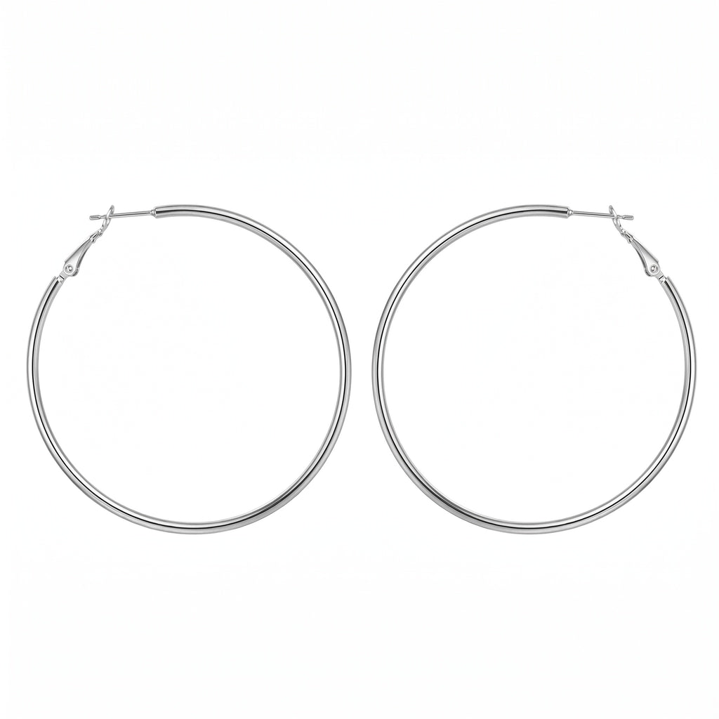 Classic  Hoop Earring with Click-Top Closure