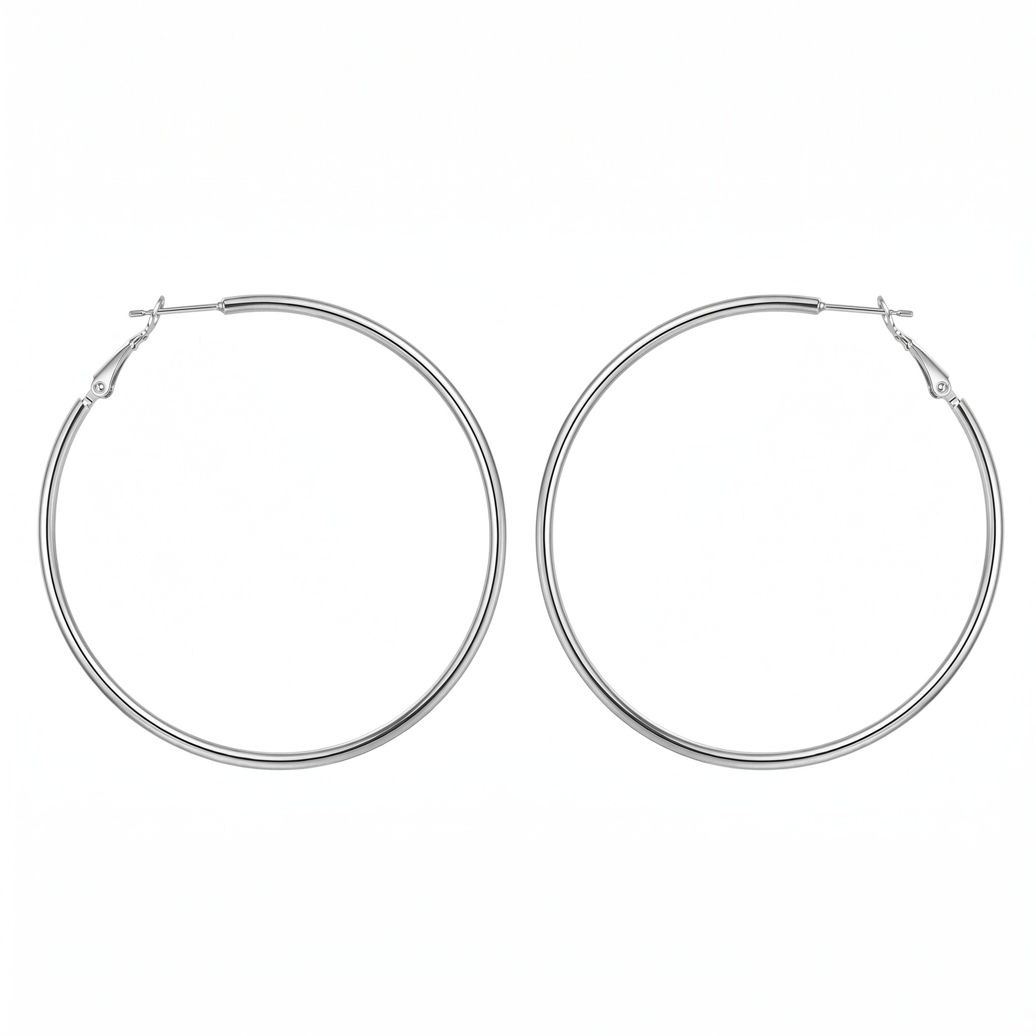 Classic  Hoop Earring with Click-Top Closure