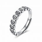 Sterling Silver Adjustable Auspicious Cloud Ring