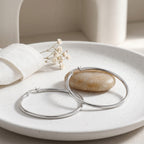 Classic  Hoop Earring with Click-Top Closure