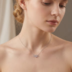 Sterling Silver Angel Wing Heart Necklace