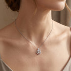 Sterling Silver Butterfly Moissanite Necklace